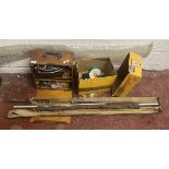 Collection of fishing rods & tackle