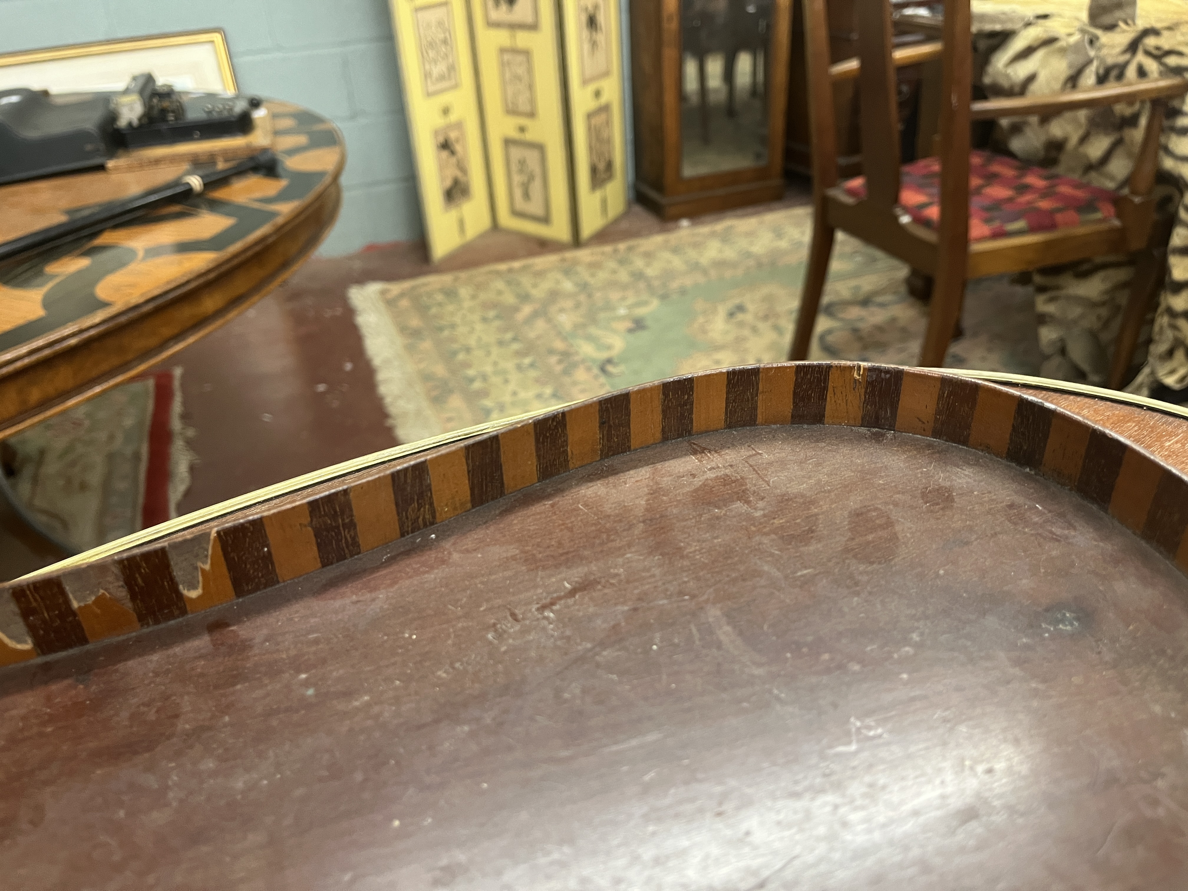 Inlaid Italian serving tray - Image 3 of 3