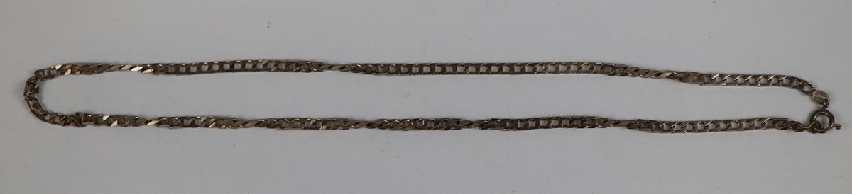 Hallmarked silver curb chain