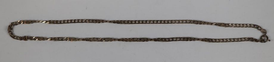 Hallmarked silver curb chain