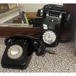 2 vintage telephones