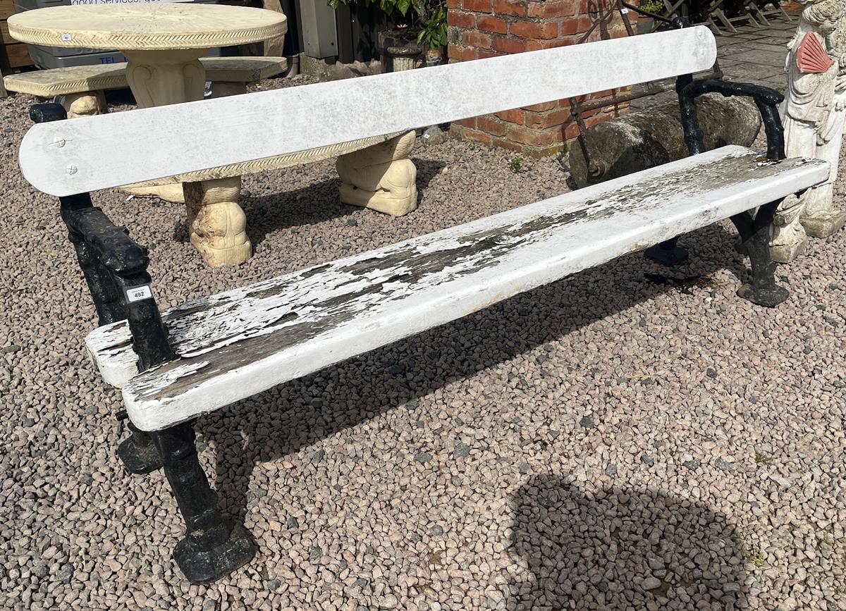 Very heavy antique garden bench