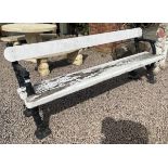 Very heavy antique garden bench