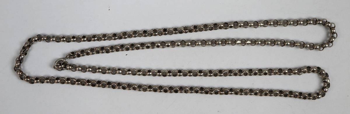 Heavy silver belcher chain