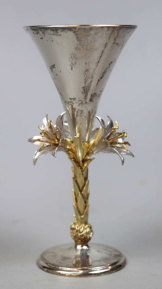 Aurum boxed hallmarked silver and gold Blackburn Cathedral Goblet - Approx 16.5cm tall - Image 2 of 7