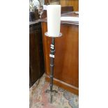 Wrought iron candlestick