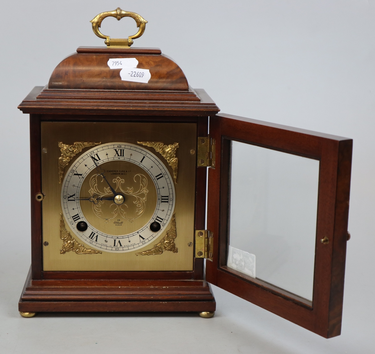 Wooden mantel clock - Cameron Cuss & Co London - Image 4 of 4