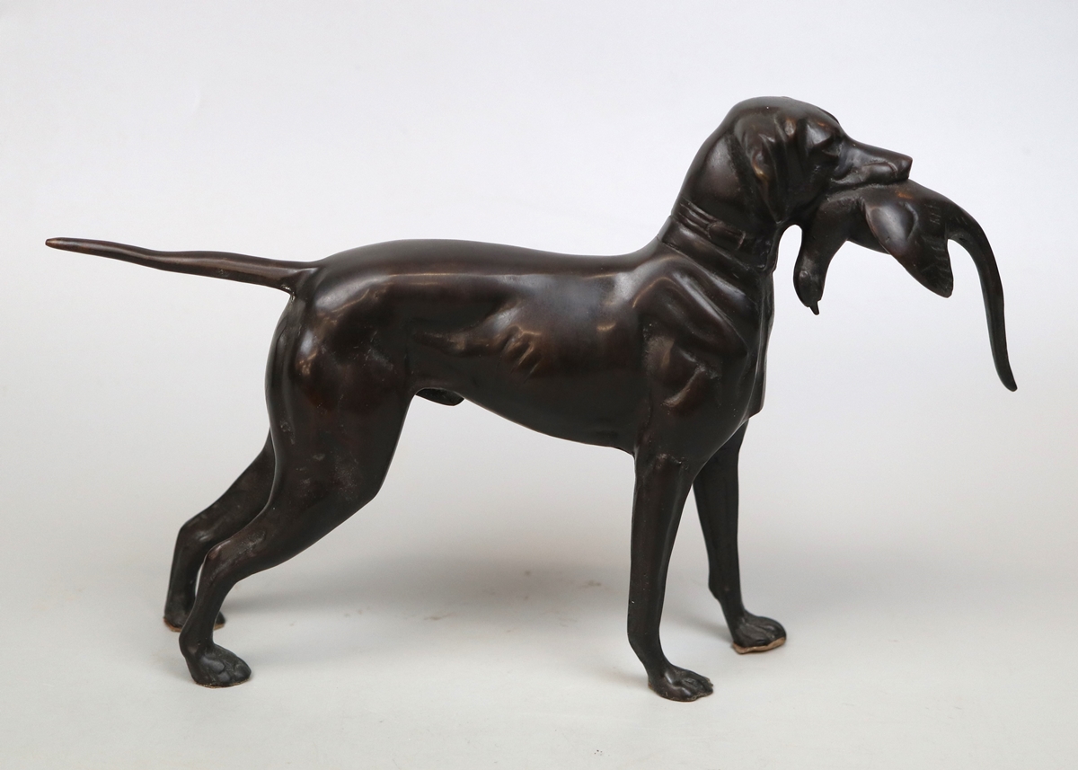 Bronze Labrador sculpture - Approx height: 23cm - Image 2 of 3