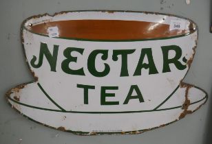 Original enamel sign - Nectar Tea - Approx size: 54cm x 32cm