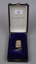 St James House Company silver & gilt book form watch