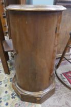 Marble top circular pot cupboard