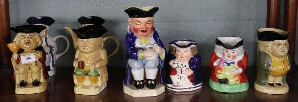 Collection of Toby jugs