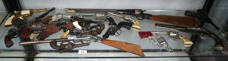 Collection of toy guns