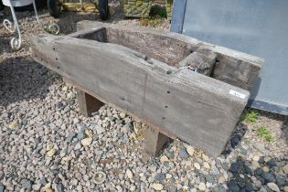 Rustic wooden planter