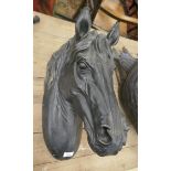 Plaster horses head