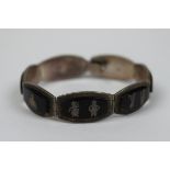 Silver and tortoiseshell bracelet
