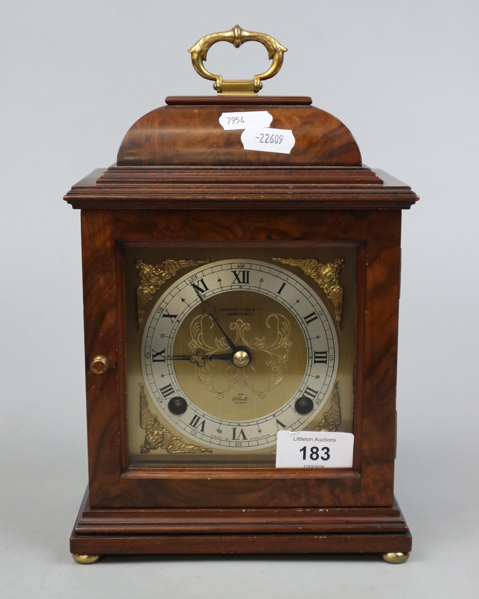 Wooden mantel clock - Cameron Cuss & Co London