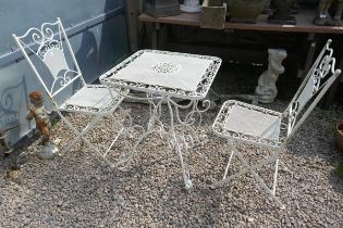 Bistro table with 2 chairs
