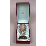 Aurum boxed hallmarked silver Hertford Elizabethan Chalice - Approx 16cm tall