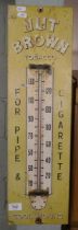 Nut Brown garage wall thermometer
