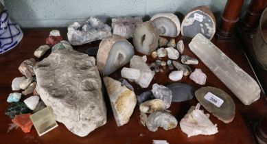 Collection of Geodes, fossils etc