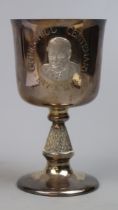 Aurum boxed Churchill Centenary goblet - Approx height 14cm Weight: 143g