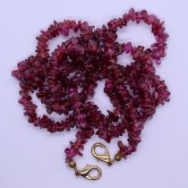 Garnet necklace