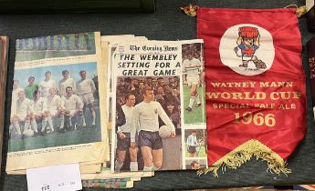 1966 World Cup flag and ephemera