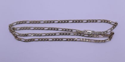 Silver curb chain