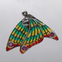 Silver butterfly pendant/brooch
