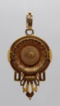 18ct gold Victorian pendant 3.8g