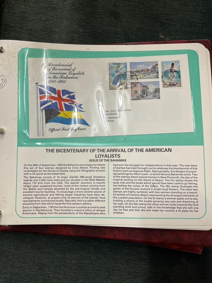 Stamps - British Commonwealth 77 FDCs on printed pages in 2 albums - Image 2 of 8