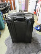 +VAT A Samsonite two piece black suitcase set No apparent damage.