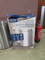 +VAT A boxed Sensible Eco Living stainless steel motion sensor bin