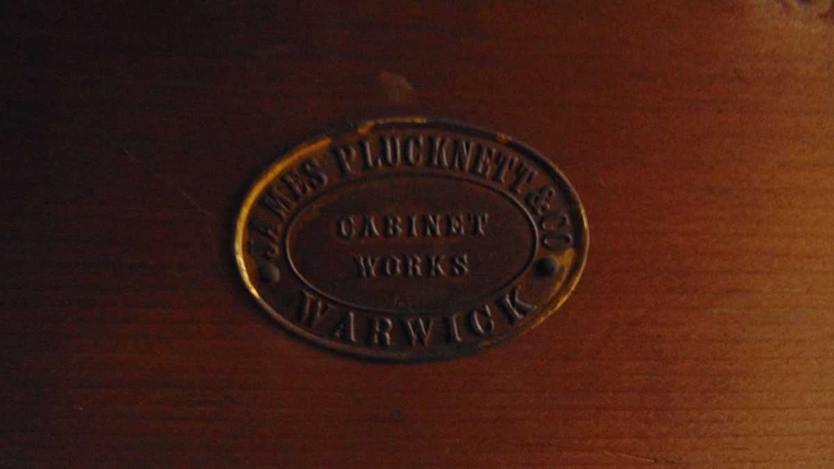 A late Victorian oak buffet, with blind fretwork decoration., a long frieze drawer, with bulbous cup - Image 3 of 3