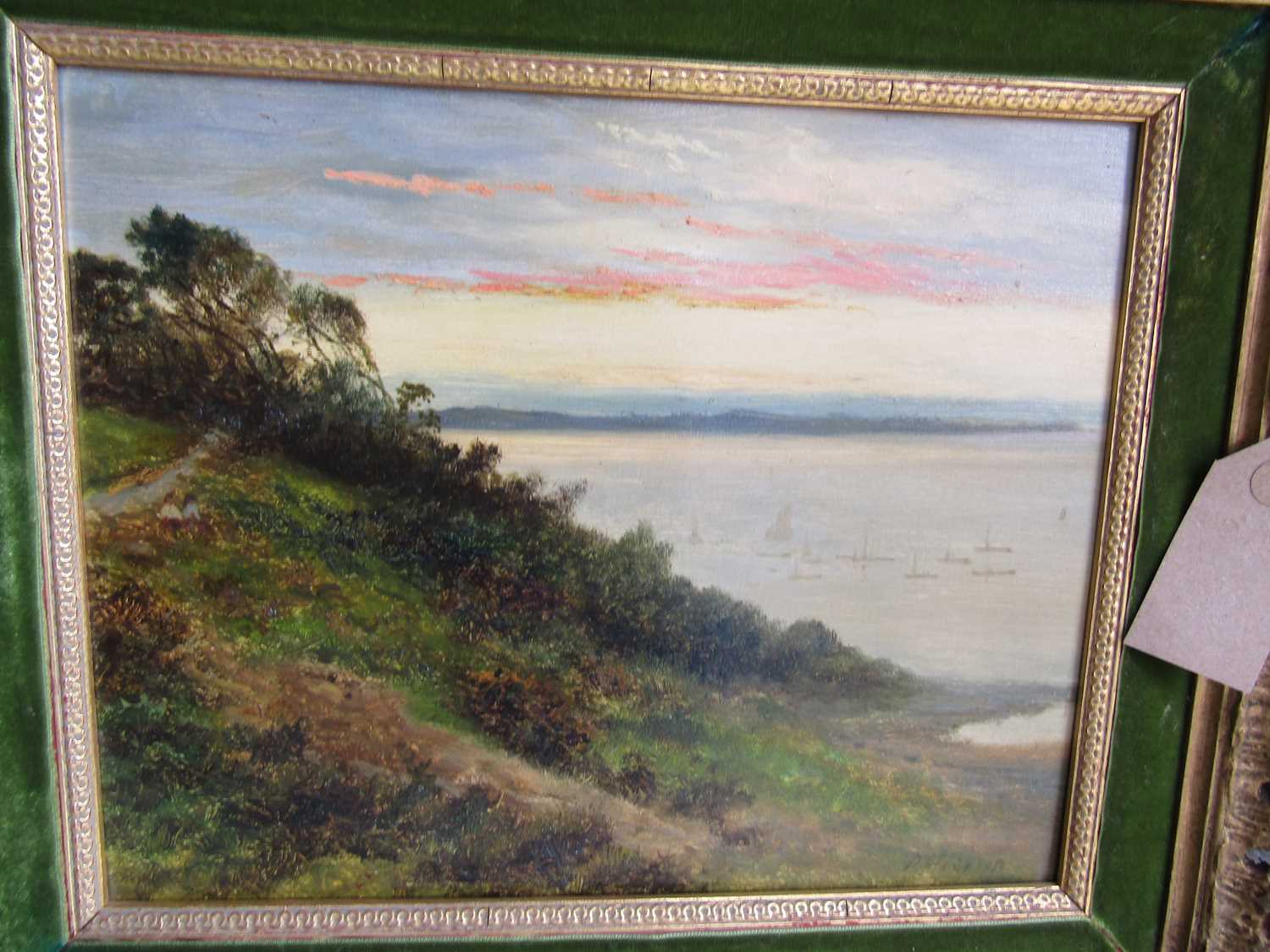 Daniel Sherrin (1868 - 1940), a pair of coastal views with atmospheric skies, signed, oil on - Image 4 of 5