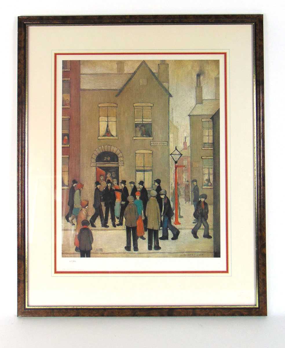Laurence Stephen Lowry RBA RA (1887-1976), 'The Arrest', limited edition colour print, number 673/