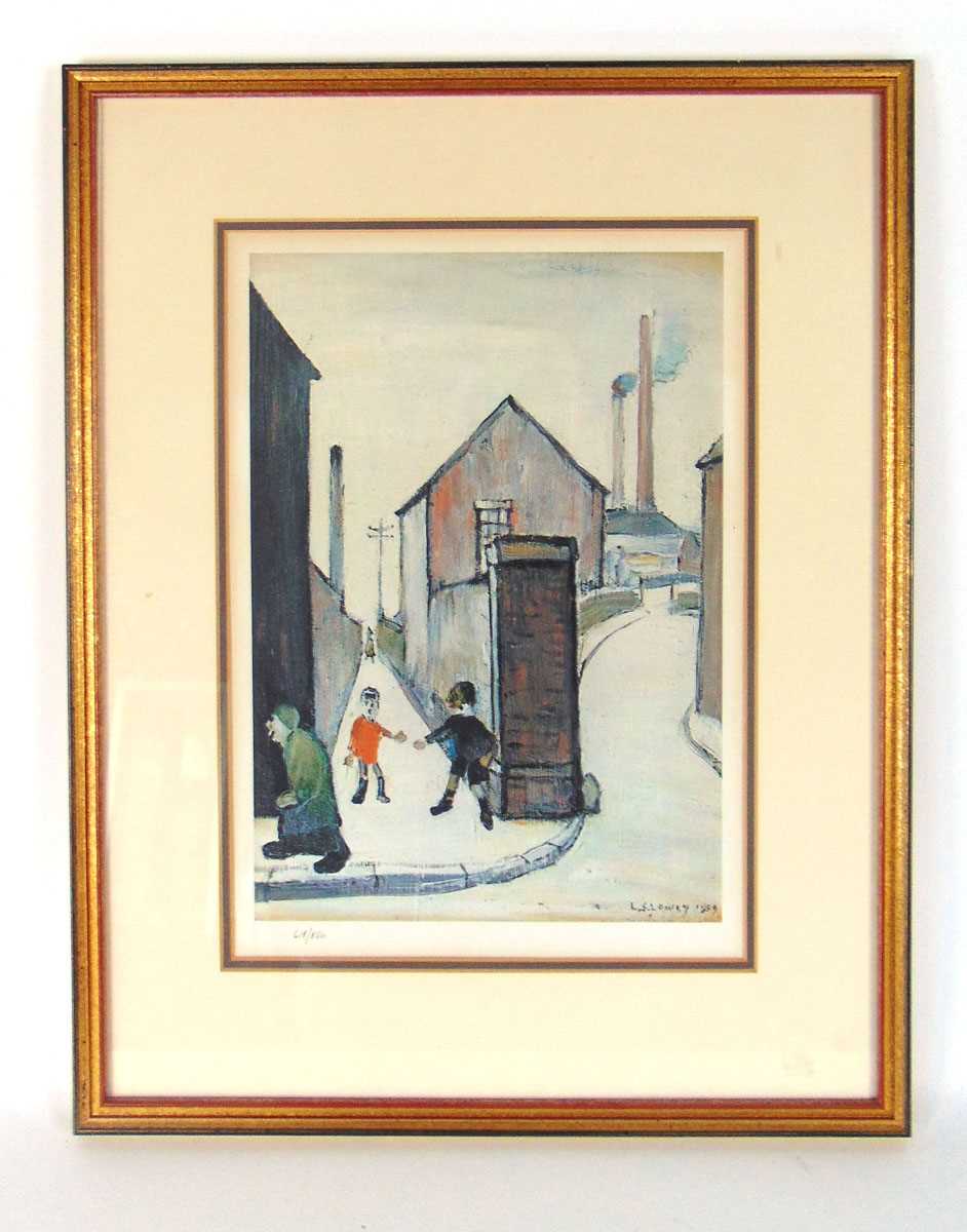 Laurence Stephen Lowry RBA RA (1887-1976), 'Viaduct', limited edition colour print, number 618.