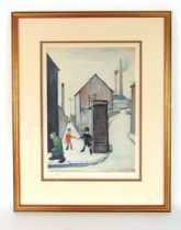 Laurence Stephen Lowry RBA RA (1887-1976), 'Viaduct', limited edition colour print, number 618.