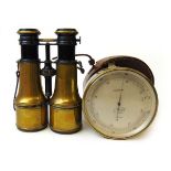 An early 20th century British naval compensated barometer by T Wheeler 217 Goswell Road, London,