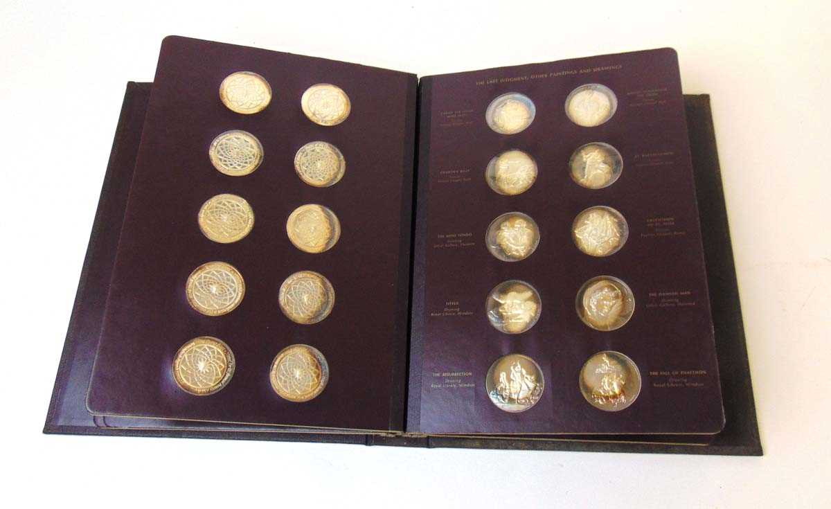 A set of sixty silver proof medallions of ''The Frescoes of the Sistine Chapel'' , issued by John - Image 5 of 7