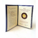 1975 100 Balboa gold proof coin of Panama, 8.16gms, 900/1000 fine gold, in plastic wallet and with