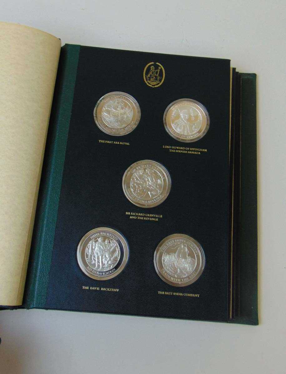 John Pinches, an album of twenty-five sterling silver medallions, 'The Mountbatten Medallic - Image 3 of 6