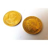 Kingdom of Prussia, Wilhelm II, 2 x gold 20 Deutches Reich Mark, 1894 & 1914, A, berlin