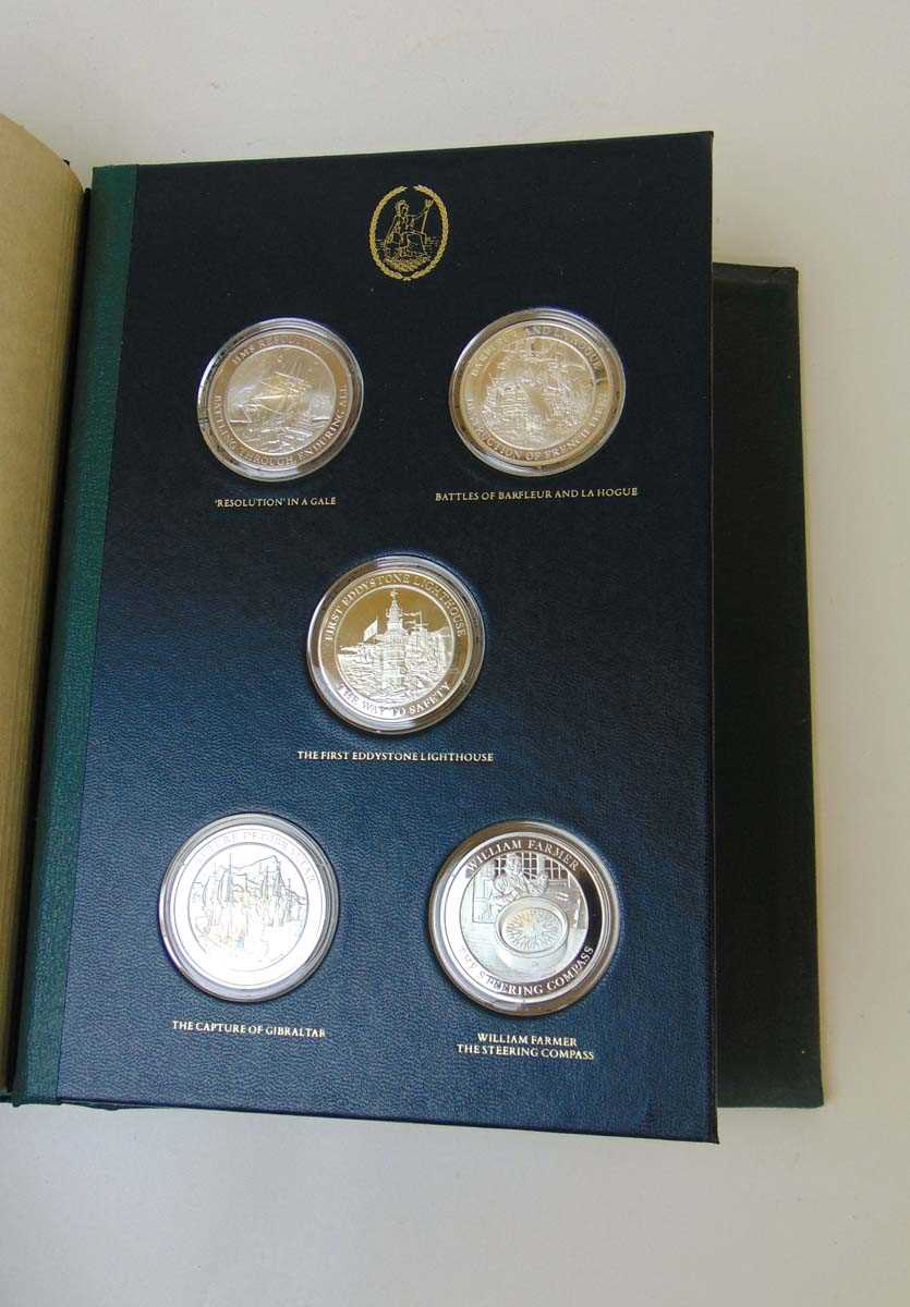 John Pinches, an album of twenty-five sterling silver medallions, 'The Mountbatten Medallic - Image 5 of 6