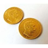 Kingdom of Prussia, Wilhelm II, 2 x gold 20 Deutches Reich Mark, 1899, A, berlin