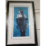 A modern framed and glazed limited edition print by Andres-Ibanez 110/250 signed in pencil