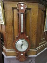 A late Victorian mahogany banjo barometer