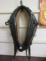 A late Victorian leather horse collar