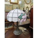 A modern Tiffany style table lamp